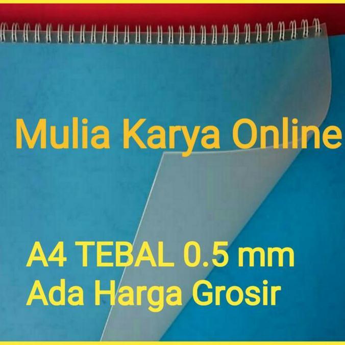 Wellply- Cover Jilid Mika Tebal Doff 0.5 Mm A4 (Pak Isi 10 Lembar )
