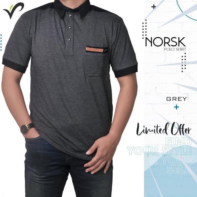 Kaos Polo Shirt Kerah Pria Wangki Big Size Golf Original - NORSK