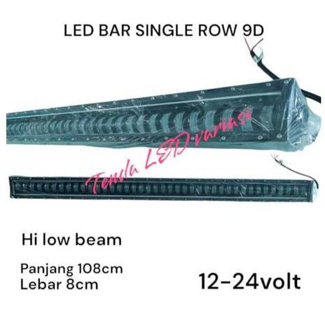 Led Bar Satu Baris 9D Jauh Dekat 108 Cm 12-24V Led Bar 4X4 4Wd Offroad Truk Sinar Ganda Paket: 1 Pcs