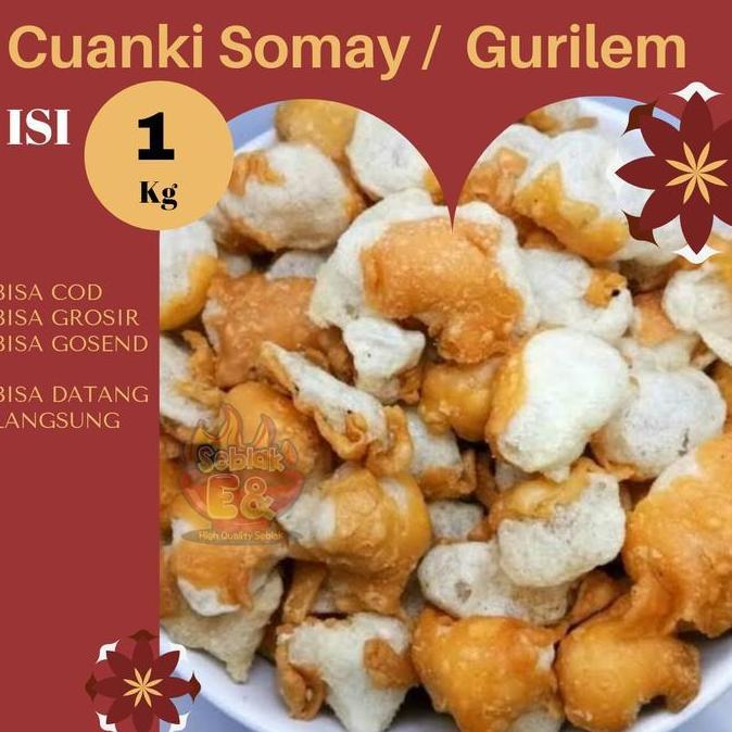 Foodx- Somay Mini Kering 1 Kg Gratis Bubble Wrap Gurilem Batagor Mini Toping Seblak