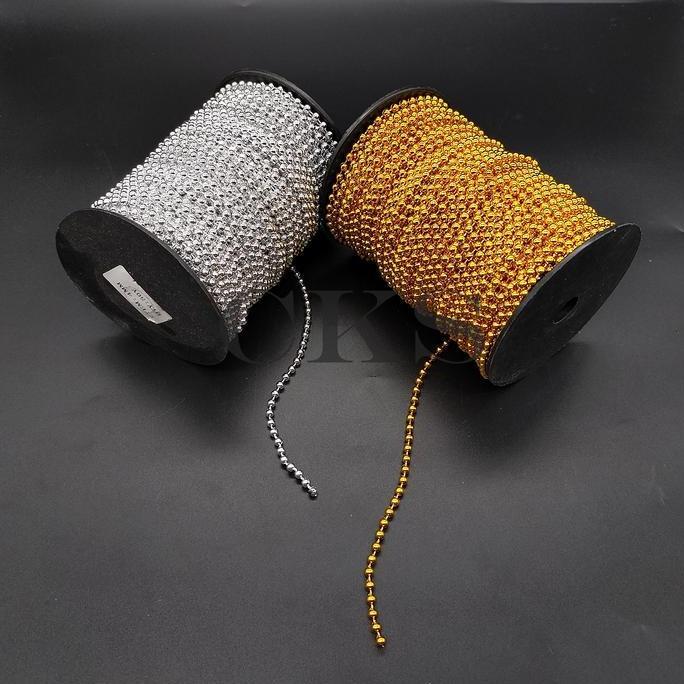 mote meteran / mote lada renteng 4mm (warna gold & silver)