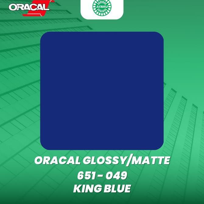 Kualitasbaik- Sticker Oracal 651-049 King Blue (Glossy/Matte)