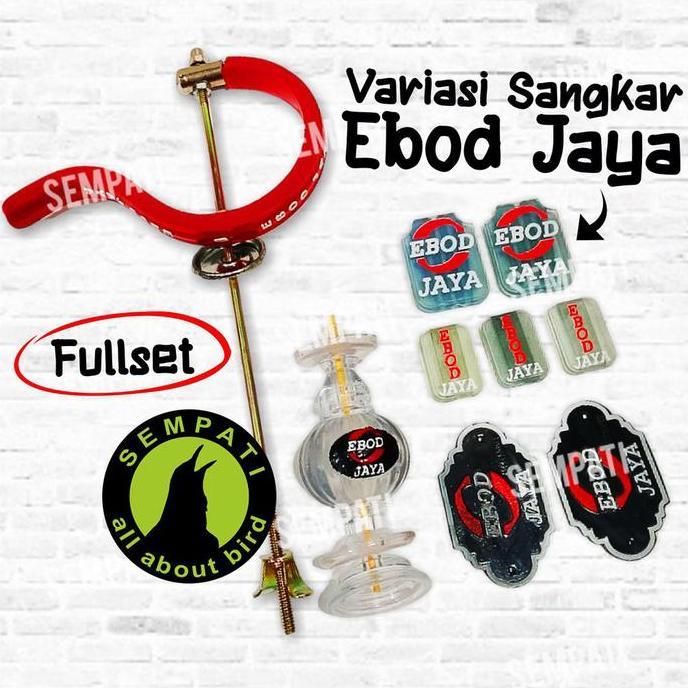 Kicaudor- Sempati Aksesoris Sangkar Kandang Burung Kotak Ebod Jaya Fullset Variasi Gantungan Pion Em