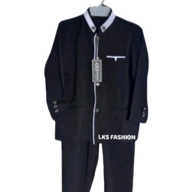 DI40 >> Koko anak atau jasko anak polos Setelan ,simple Nyaman juga elegant Baju Muslim Pria Couple 