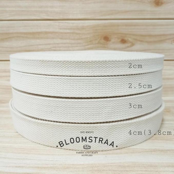 Roll Webbing Cotton Soft 25 mm 2,5 cm webbing katun empuk 25mm 2,5cm
