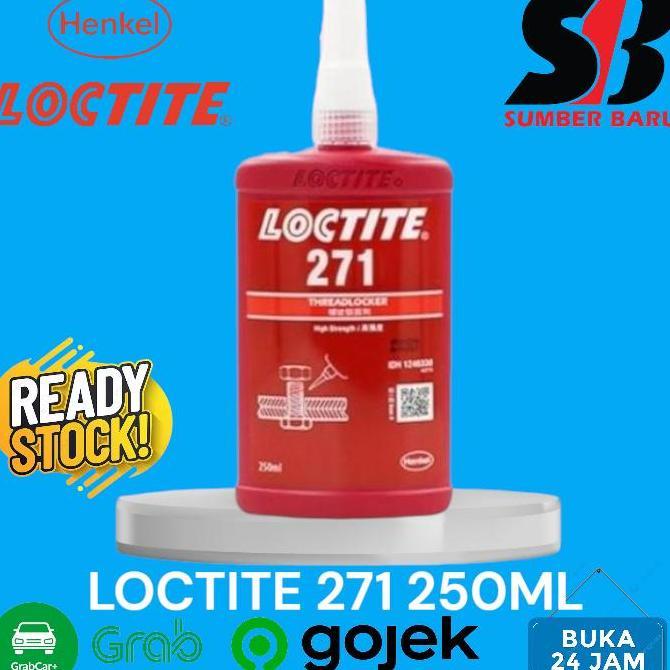 Grosir Lem Baut Loctite 271 250Ml - Lem Ulin Baut Loctite 271 250 Ml