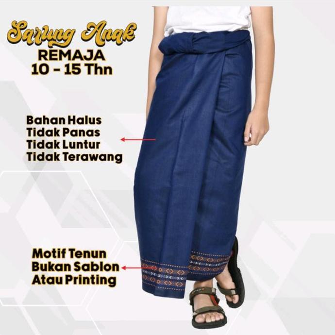 DF197 >> sarung remaja 10-15 tahun / sarung anak 5-9 tahun / sarung anak laki laki 9-12 / sarung ana