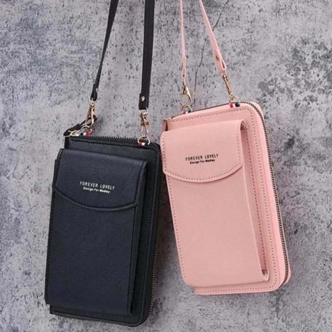 Bags- Dompet Hp Wanita Simple Hpo Megan Polos - Hana Slt 002 Selempang Slingbag