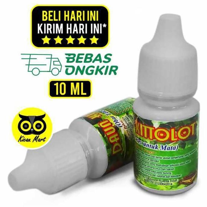 Kicaudor- Vitamin Obat Daun Kitolot Tetes Bmw Burung Mata Katarak Iritasi Snot