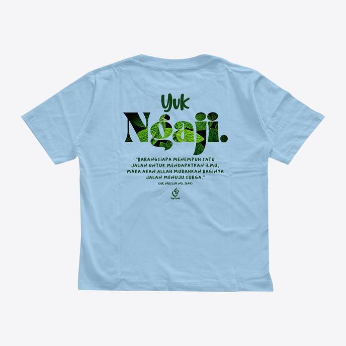 DR123 >> Kepswah - Kaos Anak Yuk Ngaji - Kaos Dakwah Islam - Kaos Kata Kata - Baju Muslim Anak Cotto