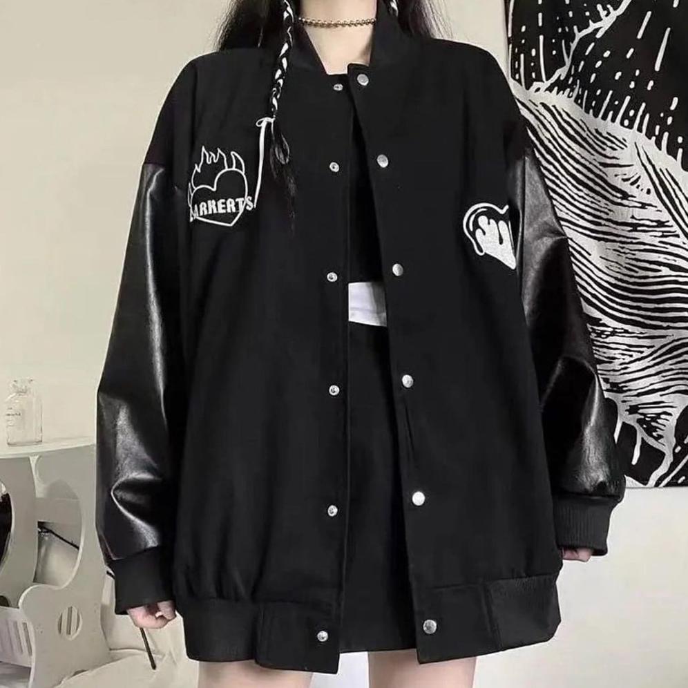 TERBARU LARKERTS BASEBALL JAKET VARSITY OVERSIZE - JAKET VARSITY WANITA OVERSIZE - JAKET BASEBALL OV