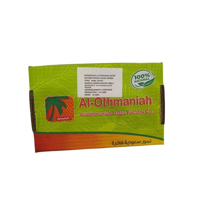 Foodx- Kurma Ajwa Ruthab Grade A | Kurma Nabi | Kering Semi Basah | Tidak Terlalu Manis | Alghaizan 