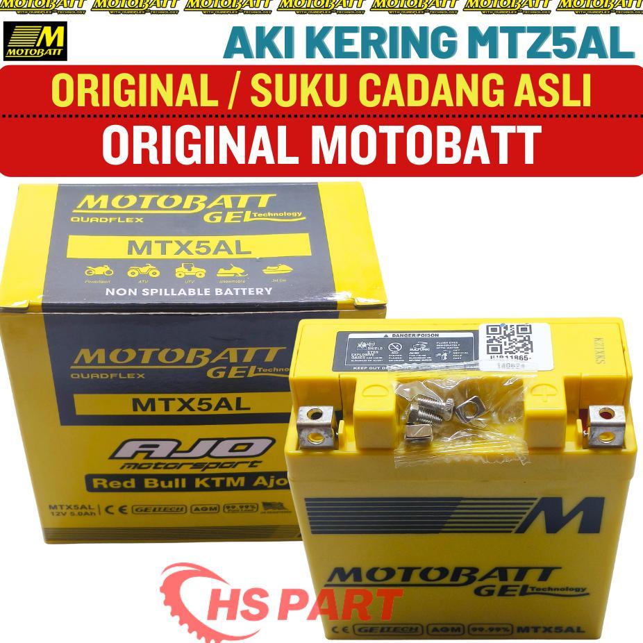Aki Kering Motobatt MTX5AL Motor Honda Supra X XX Lama Original 100%