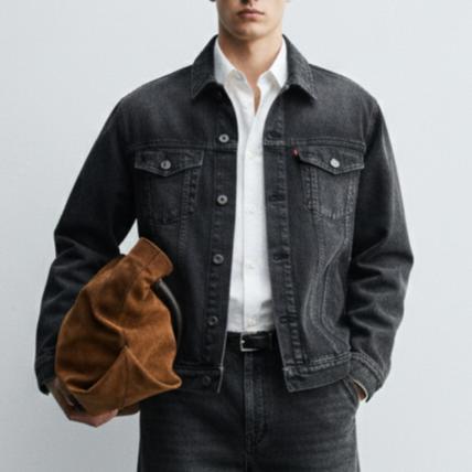 HOT JB Boss Jaket Denim Pria Work Jacket