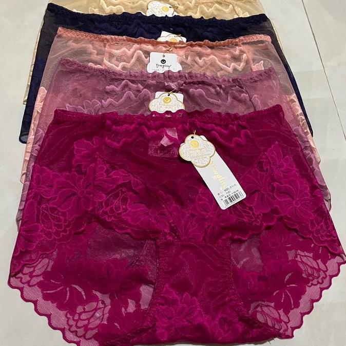 Nyaman- Cd Renda // Celana Dalam Wanita Full Brokat  Full Coverage