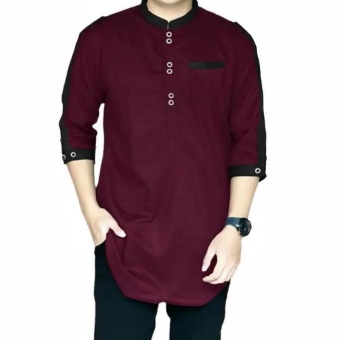 PIK - Koko Kurta Zaka Dewasa Baju Pria Jumbo Kurta Muslim Panjang Katun Toyobo