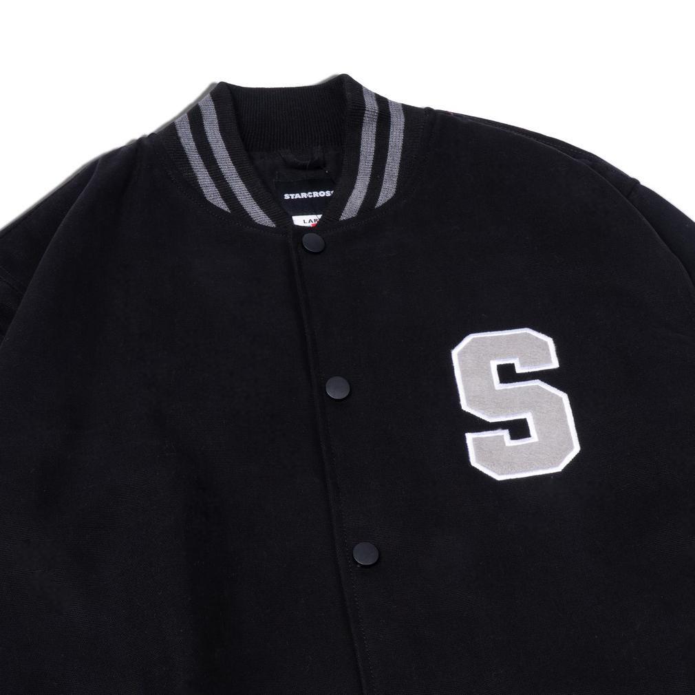 FAVORIT STARCROSS Jaket Varsity - Black - JS 1010