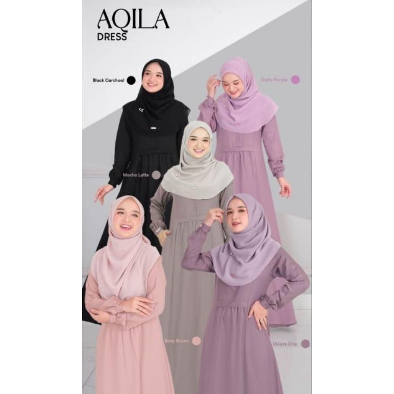 AQILA DRES BY SALVINA READY STOK