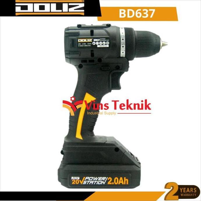 DOLIZ BD 637 Mesin Bor Baterai Cordless Drill Driver Set BD637