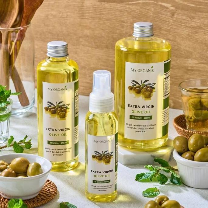limenshayara - my organik extra virgin olive oil minyak zaitun murni untuk di minum masak campuran m