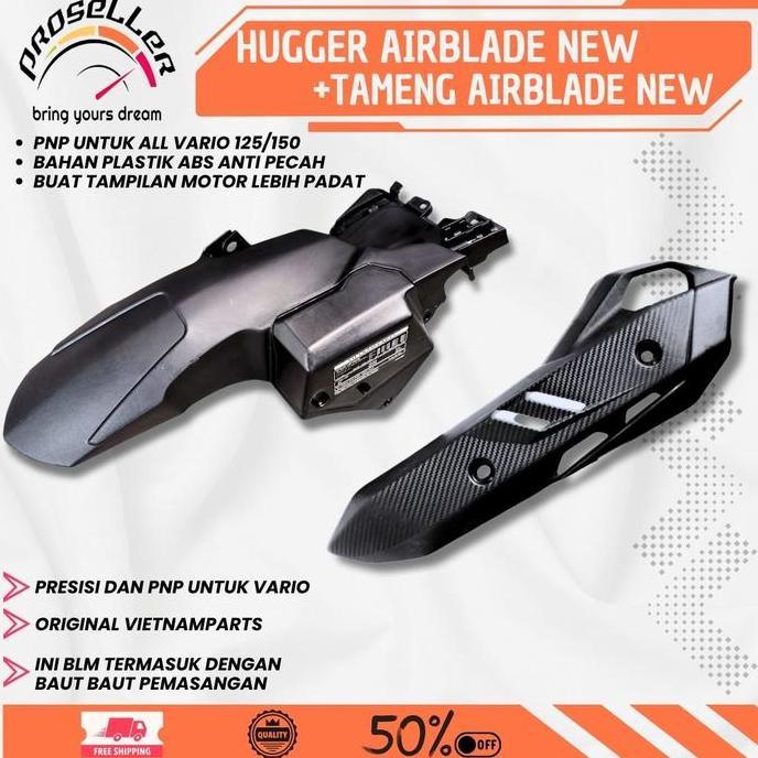 Hugger Airblade Spakbor Kolong Vario Plus Tameng Knalpot Hugger Vario Old 125 150 Pnp Spkbor Matic S