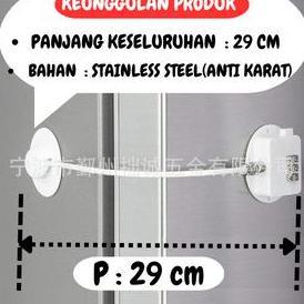 Maxcit- Kunci Gembok Kulkas Lemari Es Kabinet Pengaman Anak Freezer Pin Lock
