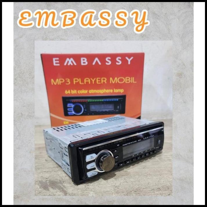DISKON SINGLE DIN TAPE EMBASSY / MP3 BLUETOOTH EMBASSY MOBIL UNIVERSAL 