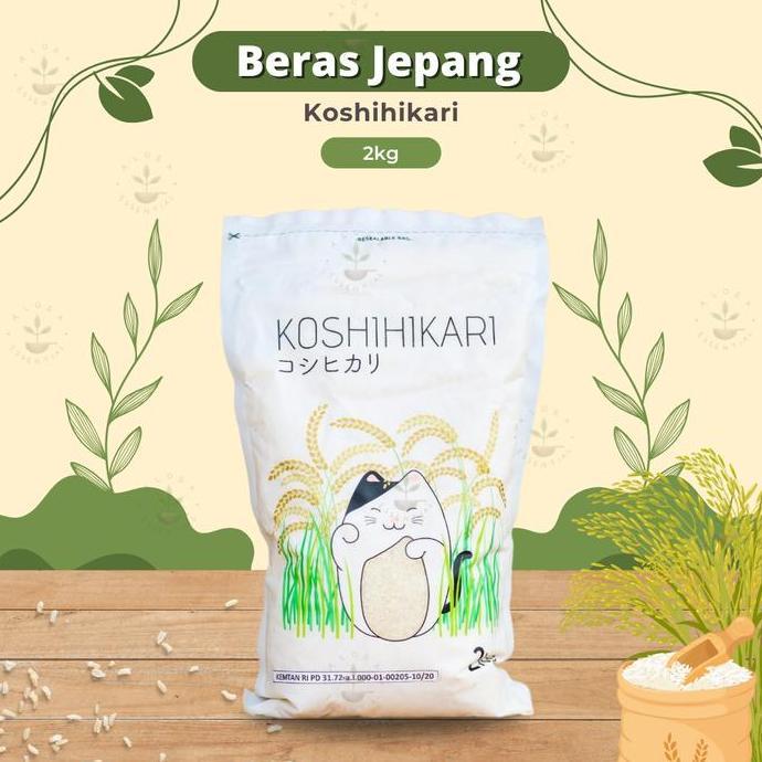 Beras Jepang Japonica Koshihikari 2 Kg - Beras Jepang Organik MPASI