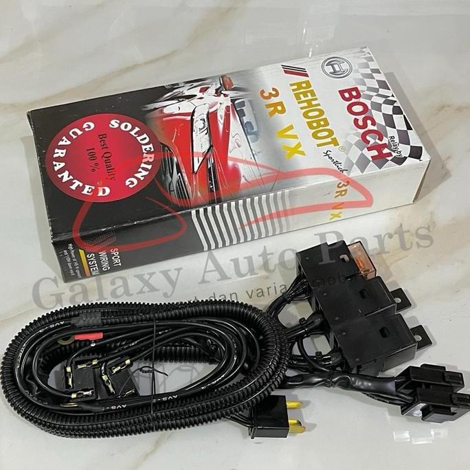 Promo Cable kabel set 3 relay lampu mobil bosch rehobot bagus tipe VX Diskon