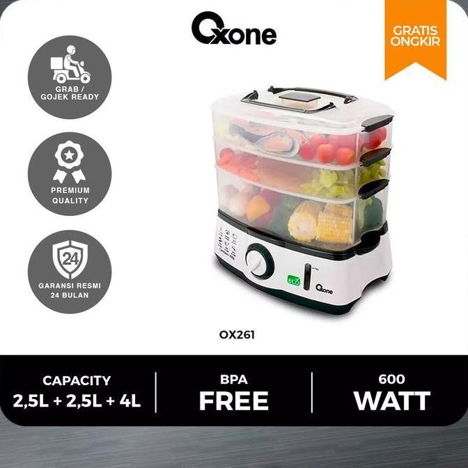 Wellply- Oxone Ox261 Food Steamer Eco Low Watt