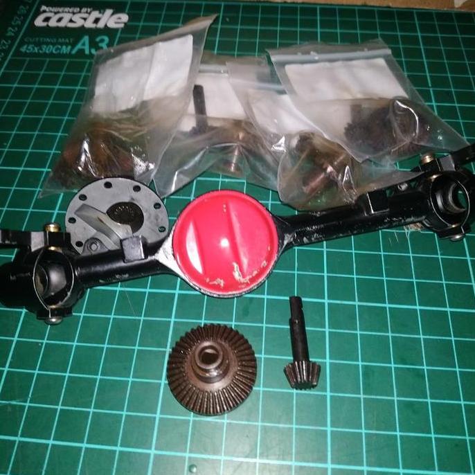 BEVEL GEAR SET DIFT GEAR HD, YOTA AXEL RC 1/10 D90 ,( BEVEL GEAR 15T DIFT GEAR 40T)