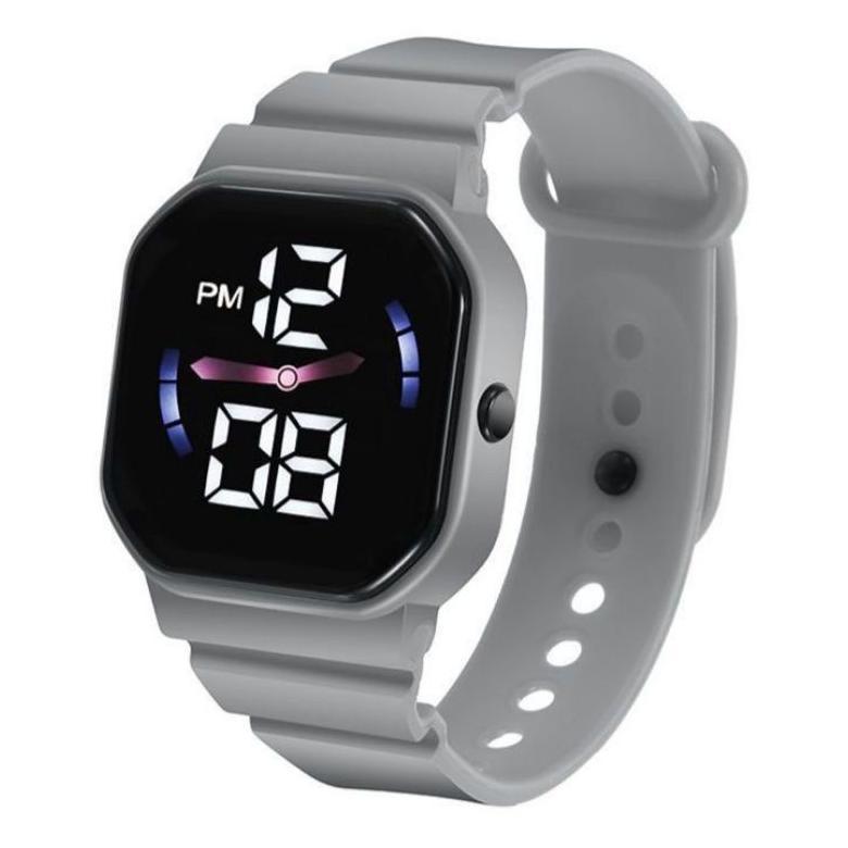 HEMAT Jam Tangan LED Digital Pria Wanita Petak Couple Elektronik Fashion