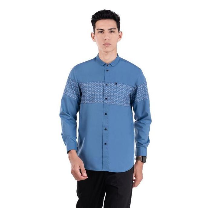 Fadkhera Althaf Baju Koko Pria Modern Premium Atasan Muslim Pria Lengan Panjang Kemeja Koko Pria Dew