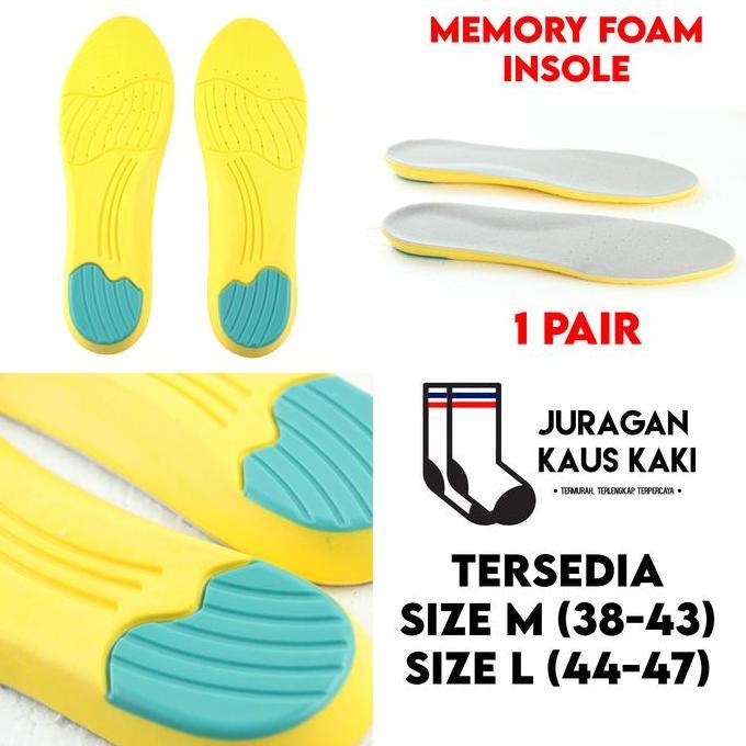 Memory Foam Insole Sepatu Shoe Pad Empuk Sneakers Sport