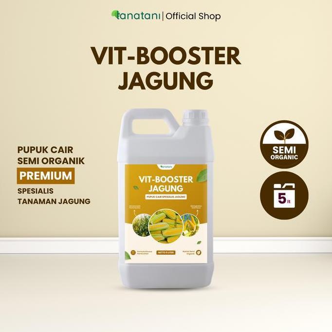 TERMURAH - VIT-BOOSTER JAGUNG 5 LITER - Pupuk Semi Organik Cair dan ZPT Khusus Tanaman Jagung - Memp