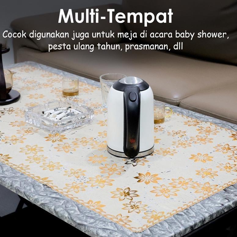 FREE ONGKIR TAPLAK MEJA TAMU SOFA MOTIF / TAPLAK MEJA TAMU ANTI AIR / TAPLAK MEJA TAMU OVAL APLAK ME