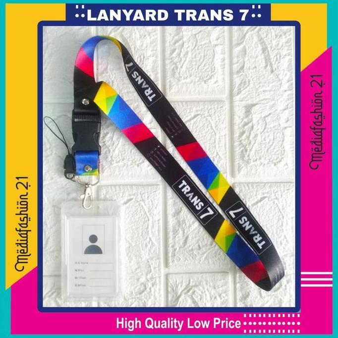 Trans 7 Lanyard Tali Gantungan Id Card 2,5Cm Free Strap Gantungan Hp Diskon