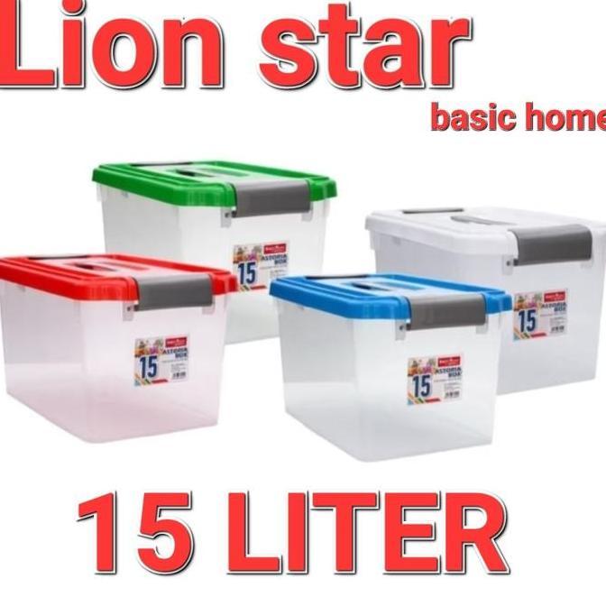 CONTAINER BOX LION STAR BASIC HOME 15 ltr/BOX PLASTIK LION STAR BASIC HOME/KOTAK BOX LION STAR ASTOR