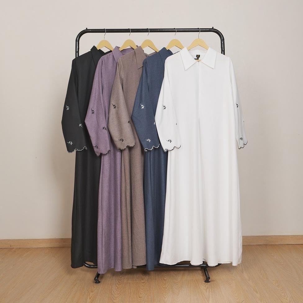 BEST SALE Le Khari Renata Gamis Bordir Gamis Katun Madinah Gamis Busui Size S - XL