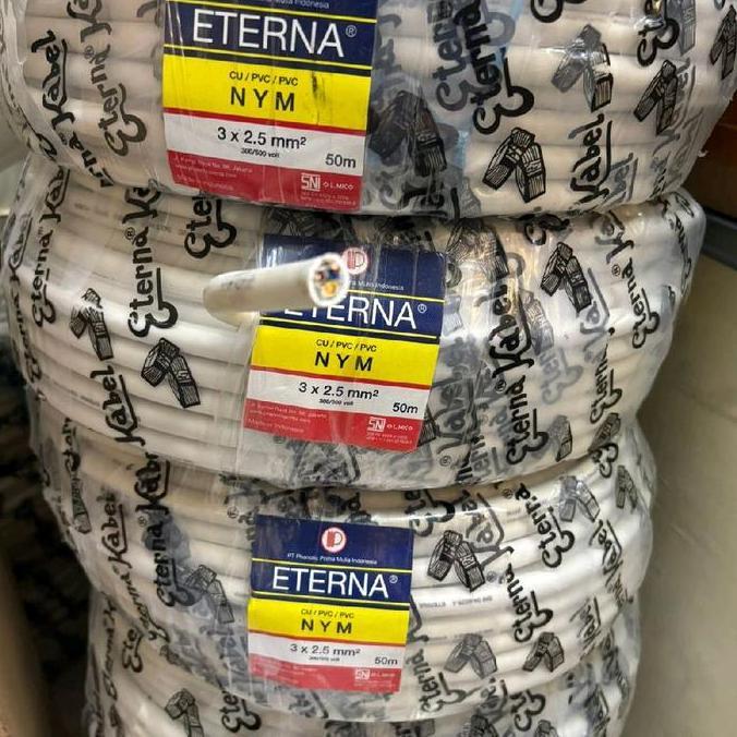 Sale Kabel Eterna Nym 3X2,5 Mm Kabel Listrik Eterna Nym 3X2.5 Khusus Gosend