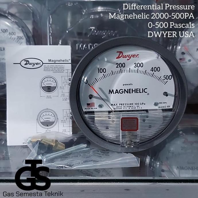 DWYER MAGNEHELIC 2000-500PA | MAGNEHELIC 0 - 500 PASCALS DWYER USA