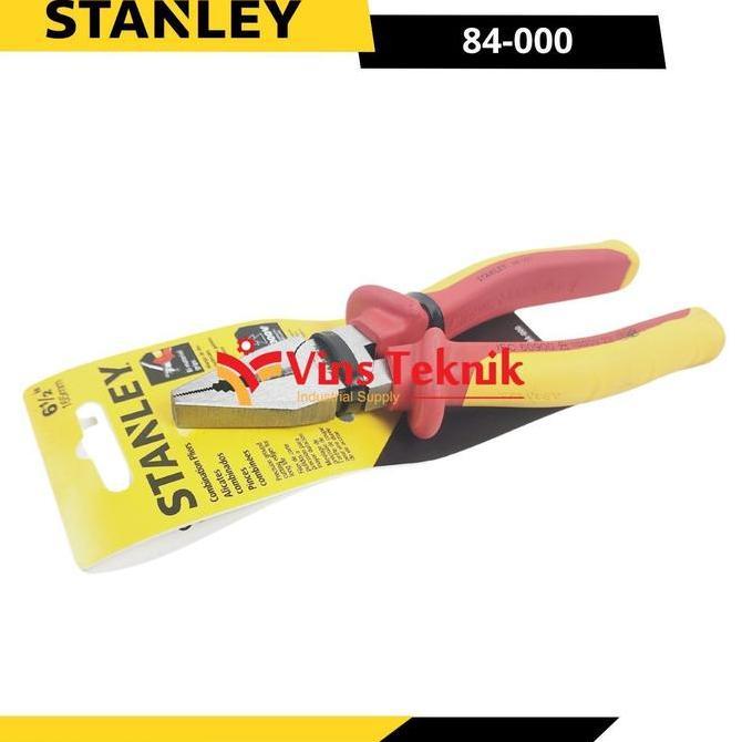 STANLEY 84-000 Tang Kombinasi Tang Listrik VDE Combination Pliers 6.5" 84-000