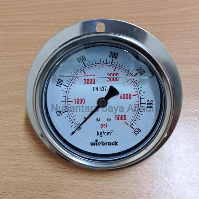 Pressure Gauge Payung Stainless 4 " inchi 5000 Psi