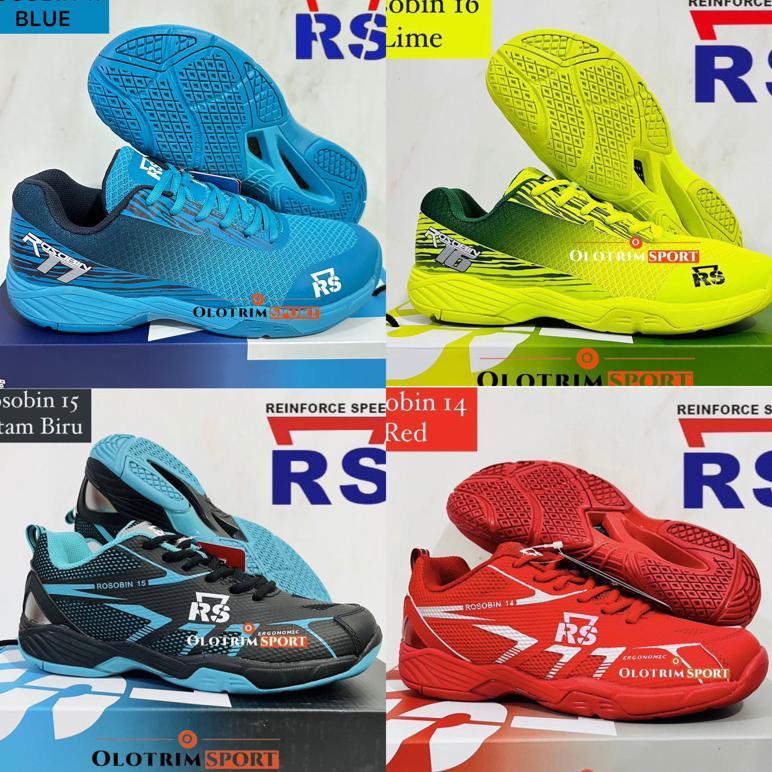 Hot Sale Sepatu Badminton Rs Rosobin  11 12 14 15 16 17 18 Original