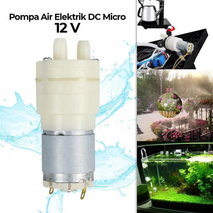 Pompa Air Mini Dc 12Vkolam Akuarium I-Diaphragm Pump-Bukan Pompa Celup Ready