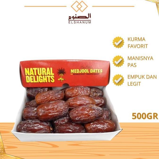Kurma Medjool California Kemasan Box 500gr Medjool Dates - kurma jumbo