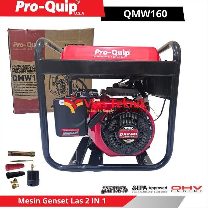 PROQUIP QMW 160 Welding Generator Las Mesin Genset Las 2 IN 1 QMW160