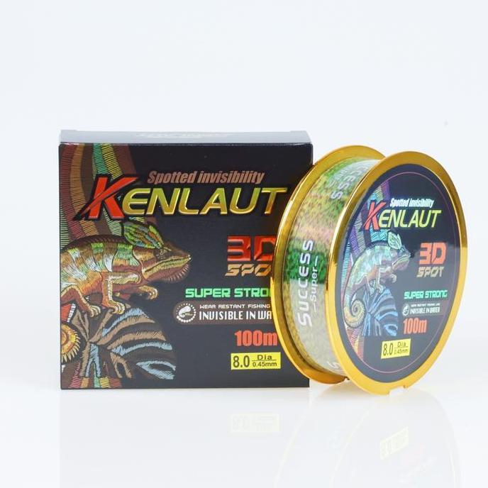 Sakanatsuri- Senar Pancing 500M 100M Speckle Bunglon Nylon Senar Titik Tak Terlihat Garis