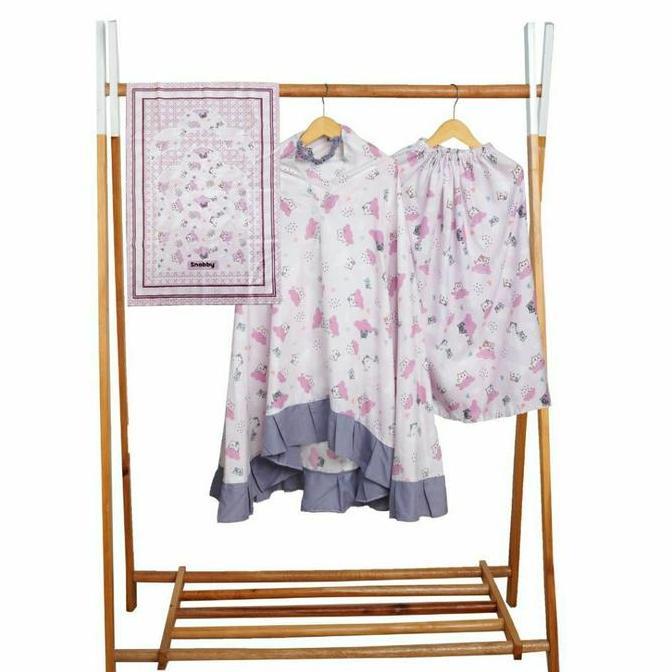 ''Terlaris" Snobby 1 Set Mukena Anak Mayka Series Set Sajadah & Pouch | Mukena Anak Perempuan Lucu N
