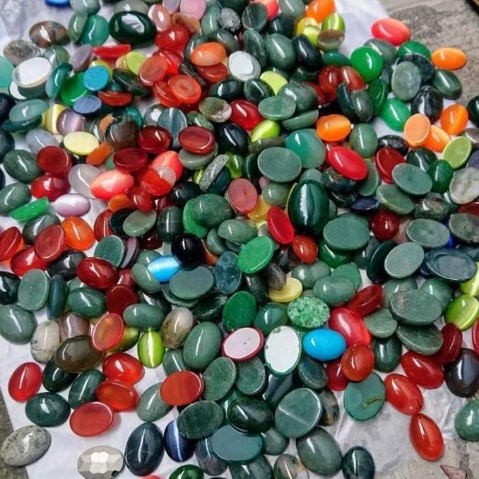 Promo grosir 1 kodi batu akik campur kodian 20 pcs/ akik 1 kodi